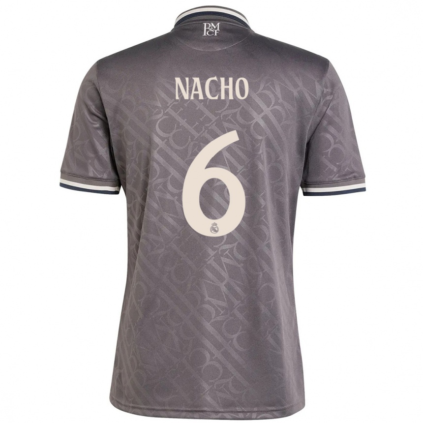 Niño Fútbol Camiseta Nacho Fernandez #6 Carbón Equipación Tercera 2024/25 Perú