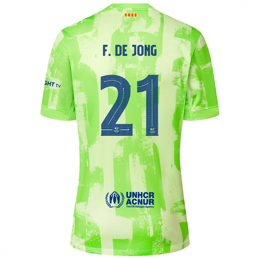 Niño Fútbol Camiseta Frenkie De Jong #21 Lima Equipación Tercera 2024/25 Perú