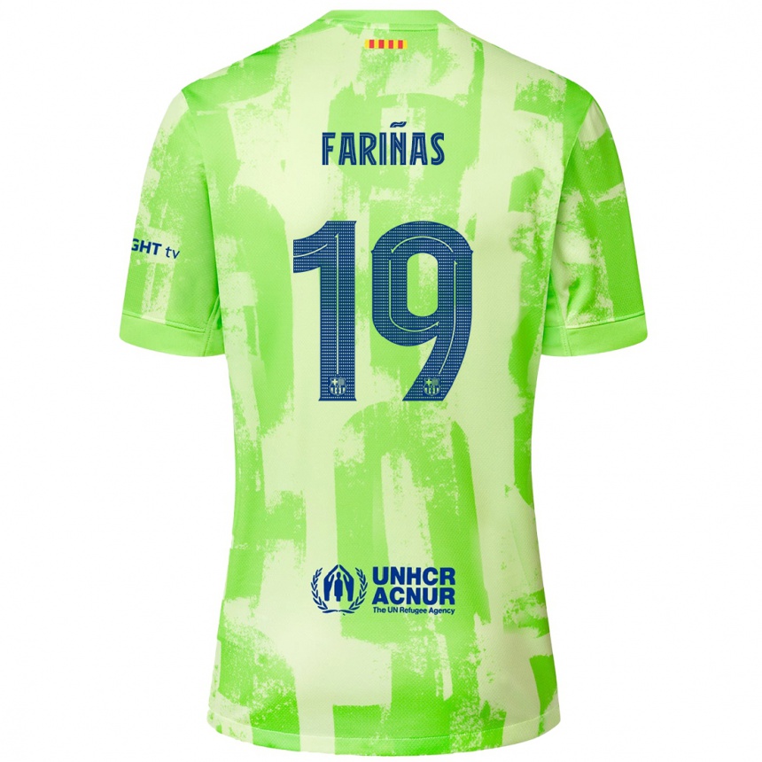 Niño Fútbol Camiseta Brian Fariñas #19 Lima Equipación Tercera 2024/25 Perú