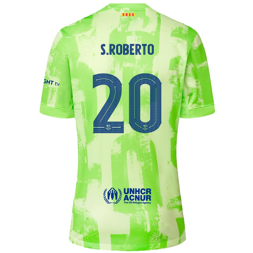 Niño Fútbol Camiseta Sergi Roberto #20 Lima Equipación Tercera 2024/25 Perú