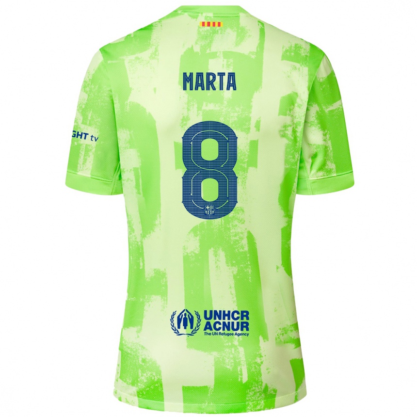 Niño Fútbol Camiseta Marta Torrejon #8 Lima Equipación Tercera 2024/25 Perú