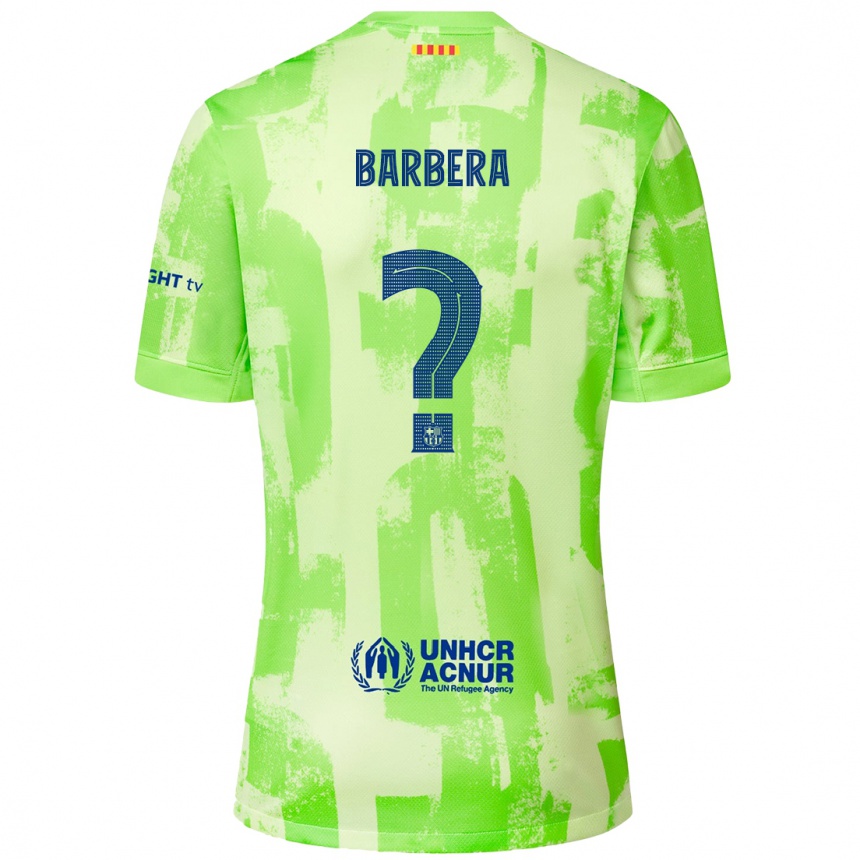 Niño Fútbol Camiseta Victor Barbera #0 Lima Equipación Tercera 2024/25 Perú