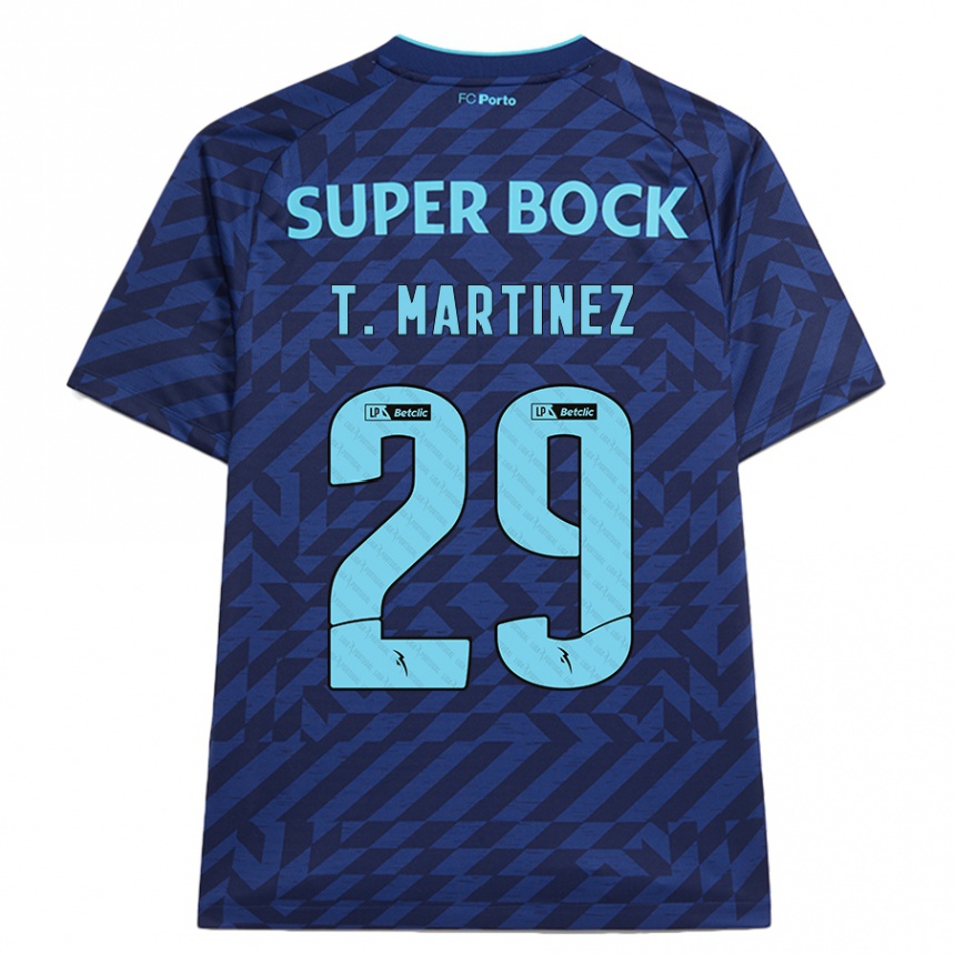 Niño Fútbol Camiseta Toni Martínez #29 Azul Marino Equipación Tercera 2024/25 Perú