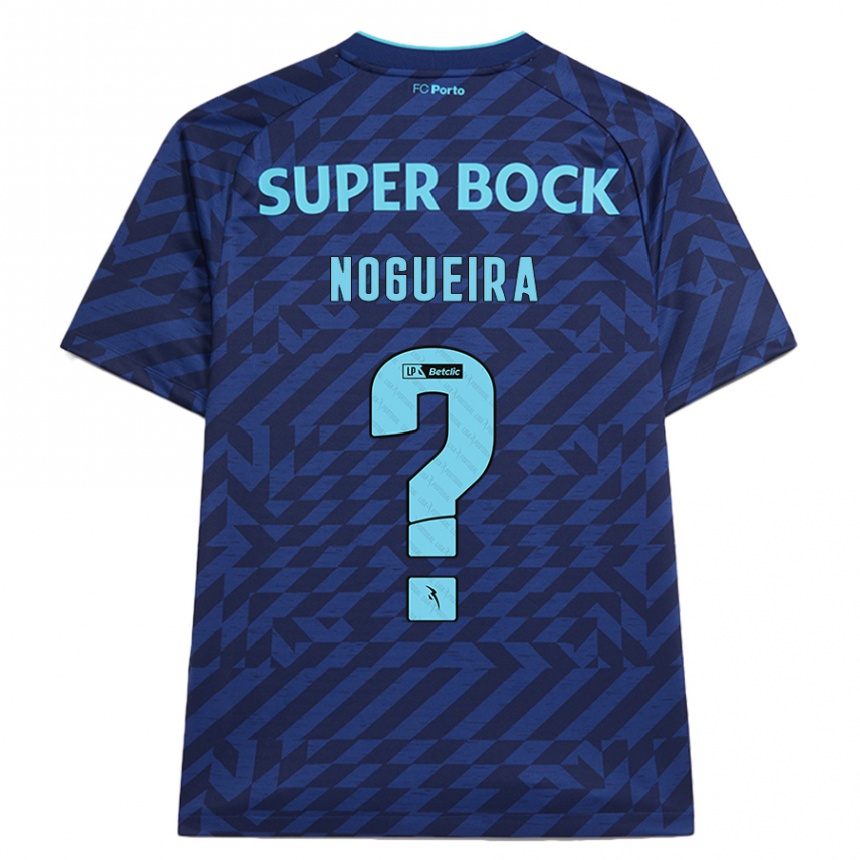 Niño Fútbol Camiseta Duarte Nogueira #0 Azul Marino Equipación Tercera 2024/25 Perú