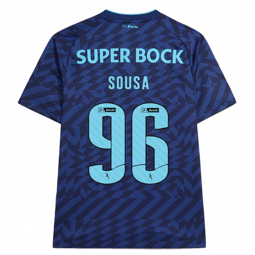 Niño Fútbol Camiseta Filipe Sousa #96 Azul Marino Equipación Tercera 2024/25 Perú