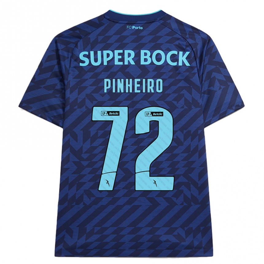 Niño Fútbol Camiseta Rodrigo Pinheiro #72 Azul Marino Equipación Tercera 2024/25 Perú