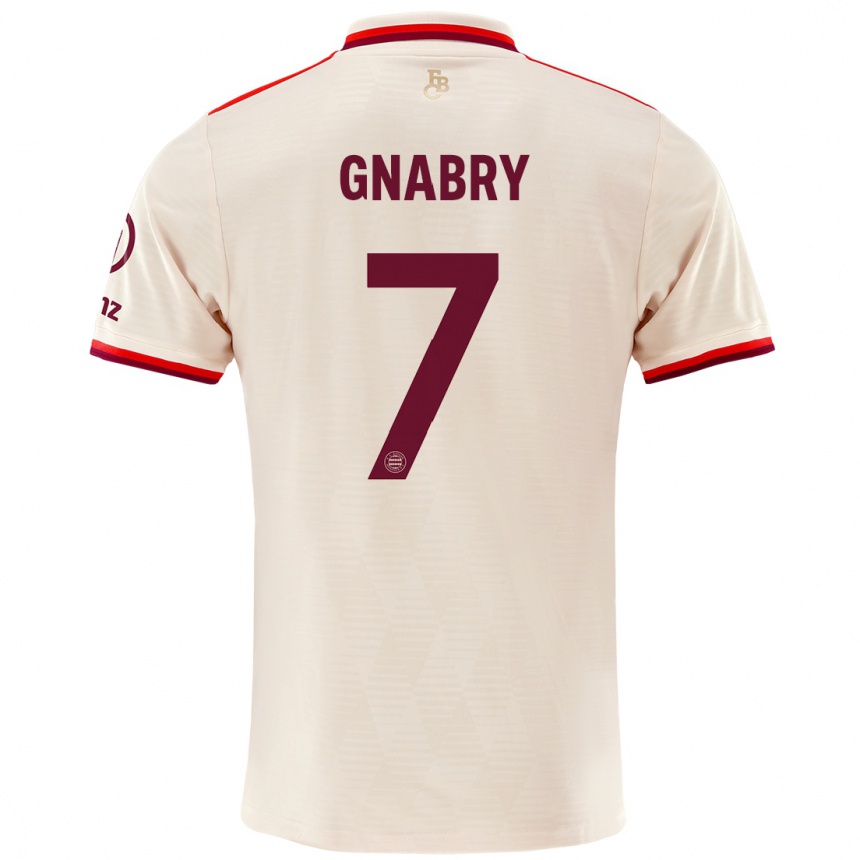 Niño Fútbol Camiseta Serge Gnabry #7 Lino Equipación Tercera 2024/25 Perú