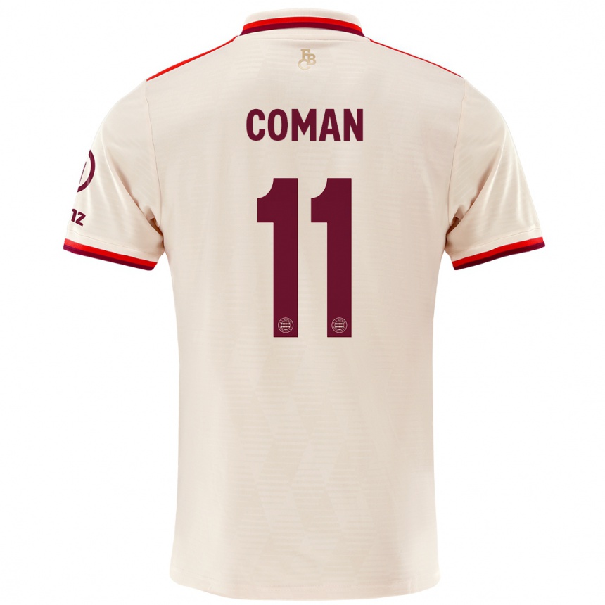 Niño Fútbol Camiseta Kingsley Coman #11 Lino Equipación Tercera 2024/25 Perú