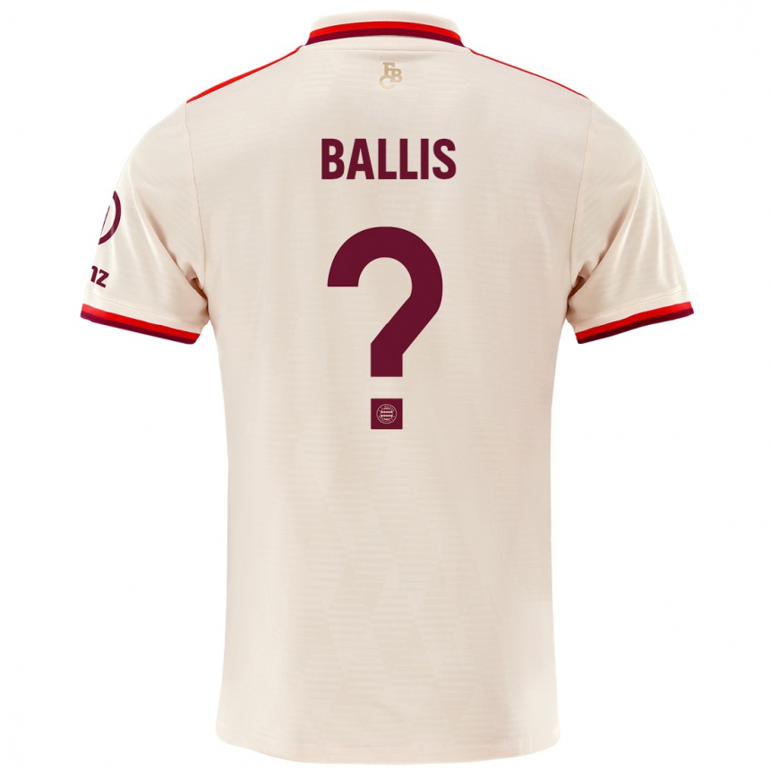 Niño Fútbol Camiseta Benjamin Ballis #0 Lino Equipación Tercera 2024/25 Perú