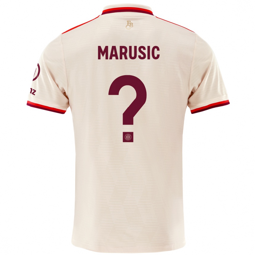 Niño Fútbol Camiseta Gabriel Marusic #0 Lino Equipación Tercera 2024/25 Perú