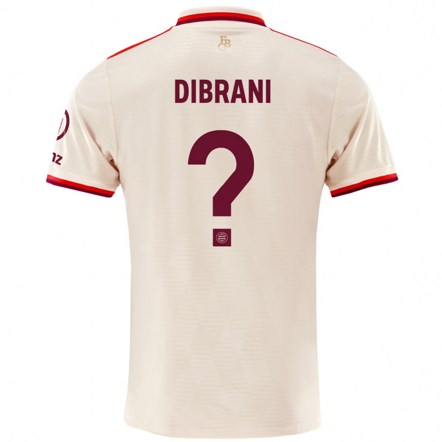 Niño Fútbol Camiseta Benjamin Dibrani #0 Lino Equipación Tercera 2024/25 Perú