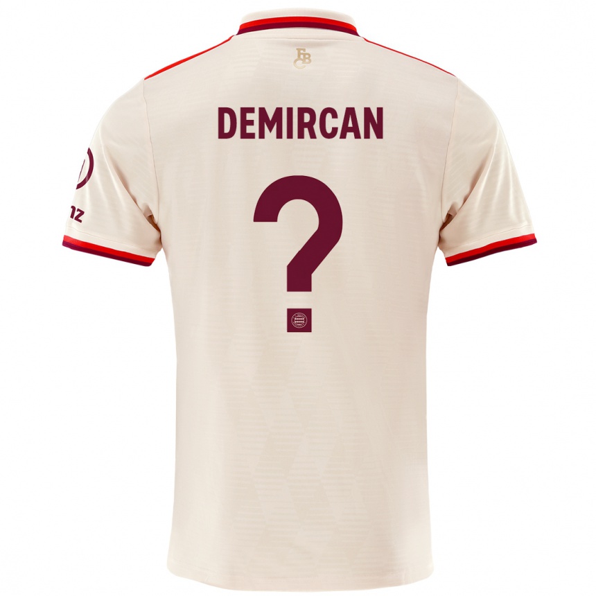 Niño Fútbol Camiseta Emirhan Demircan #0 Lino Equipación Tercera 2024/25 Perú