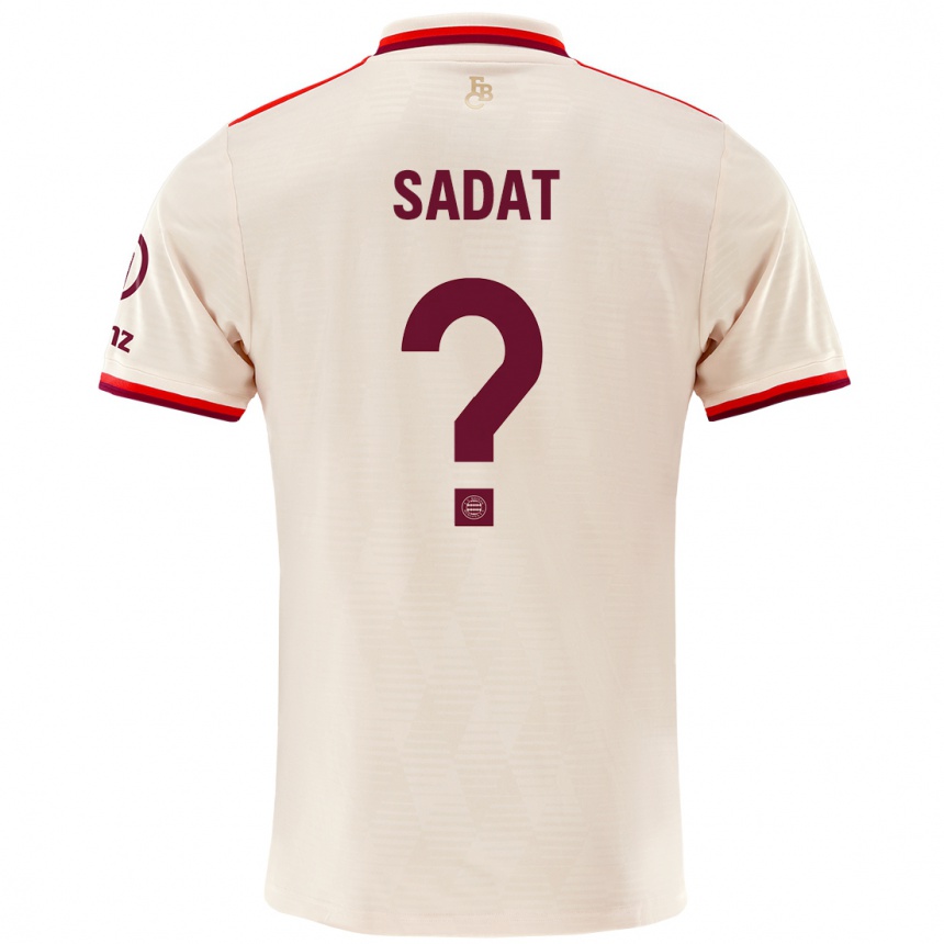 Niño Fútbol Camiseta Mudaser Sadat #0 Lino Equipación Tercera 2024/25 Perú