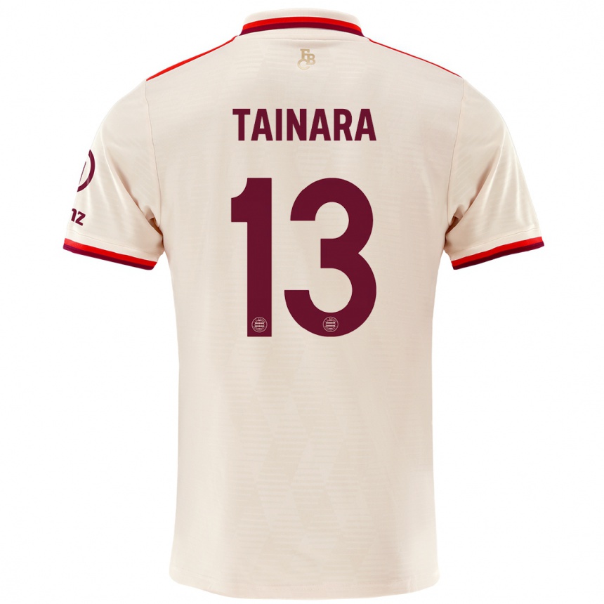 Niño Fútbol Camiseta Tainara #13 Lino Equipación Tercera 2024/25 Perú