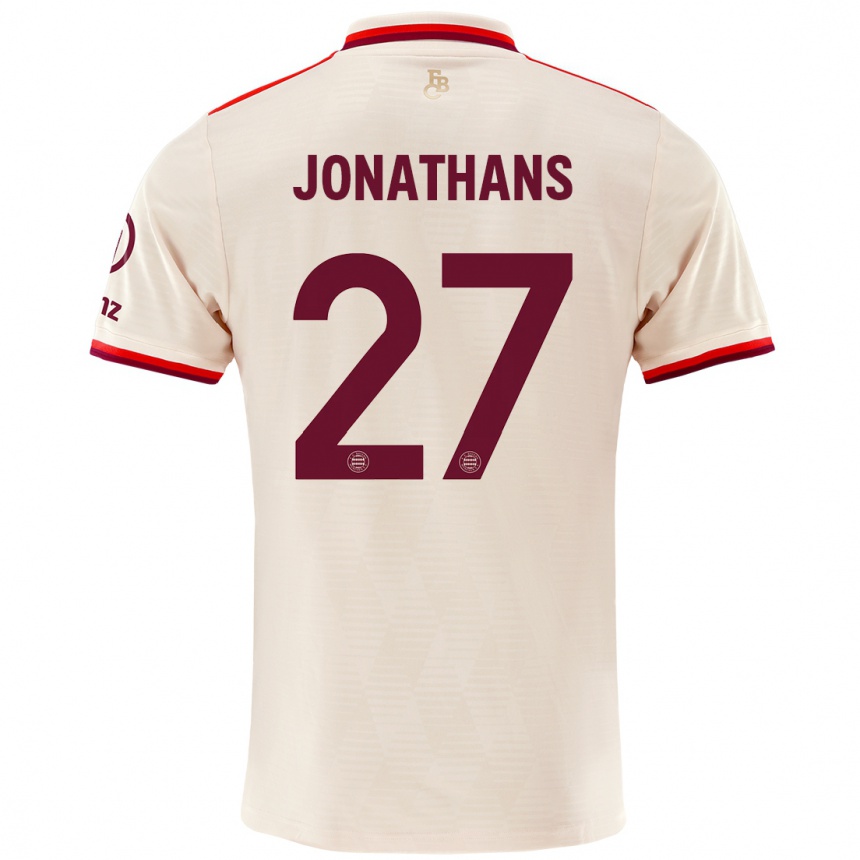 Niño Fútbol Camiseta David Jonathans #27 Lino Equipación Tercera 2024/25 Perú