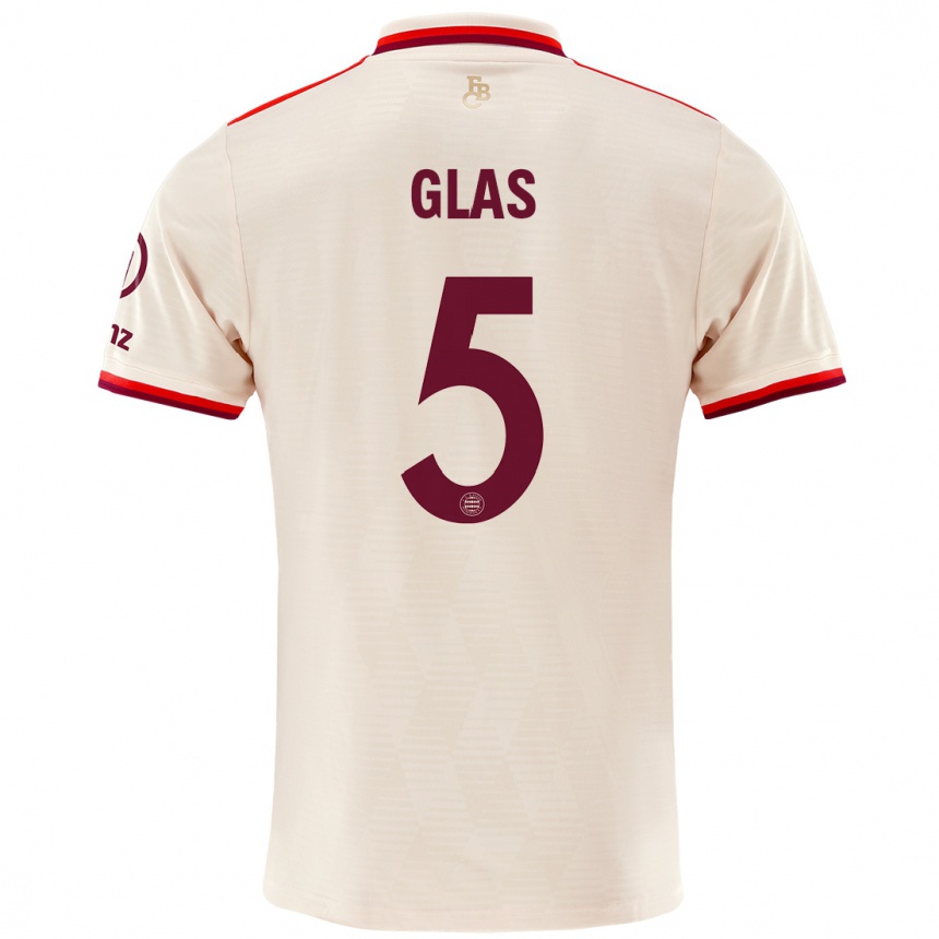 Niño Fútbol Camiseta Hanna Glas #5 Lino Equipación Tercera 2024/25 Perú