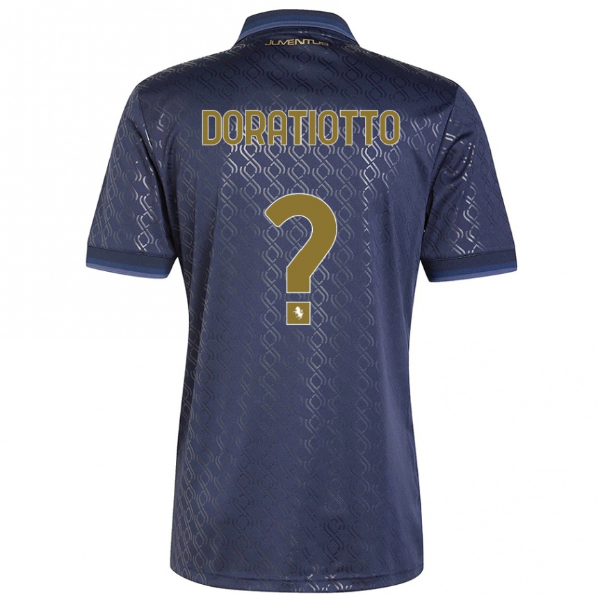 Niño Fútbol Camiseta Giulio Doratiotto #0 Azul Marino Equipación Tercera 2024/25 Perú