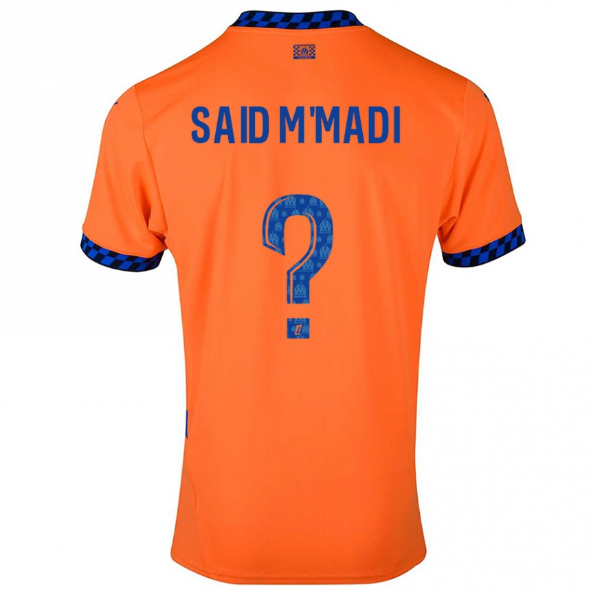 Niño Fútbol Camiseta Yakine Said M'madi #0 Naranja Azul Oscuro Equipación Tercera 2024/25 Perú