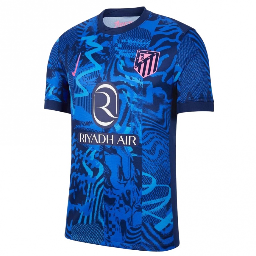 Niño Fútbol Camiseta Su Nombre #0 Azul Real Equipación Tercera 2024/25 Perú