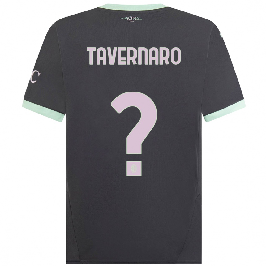 Niño Fútbol Camiseta Federico Tavernaro #0 Gris Equipación Tercera 2024/25 Perú