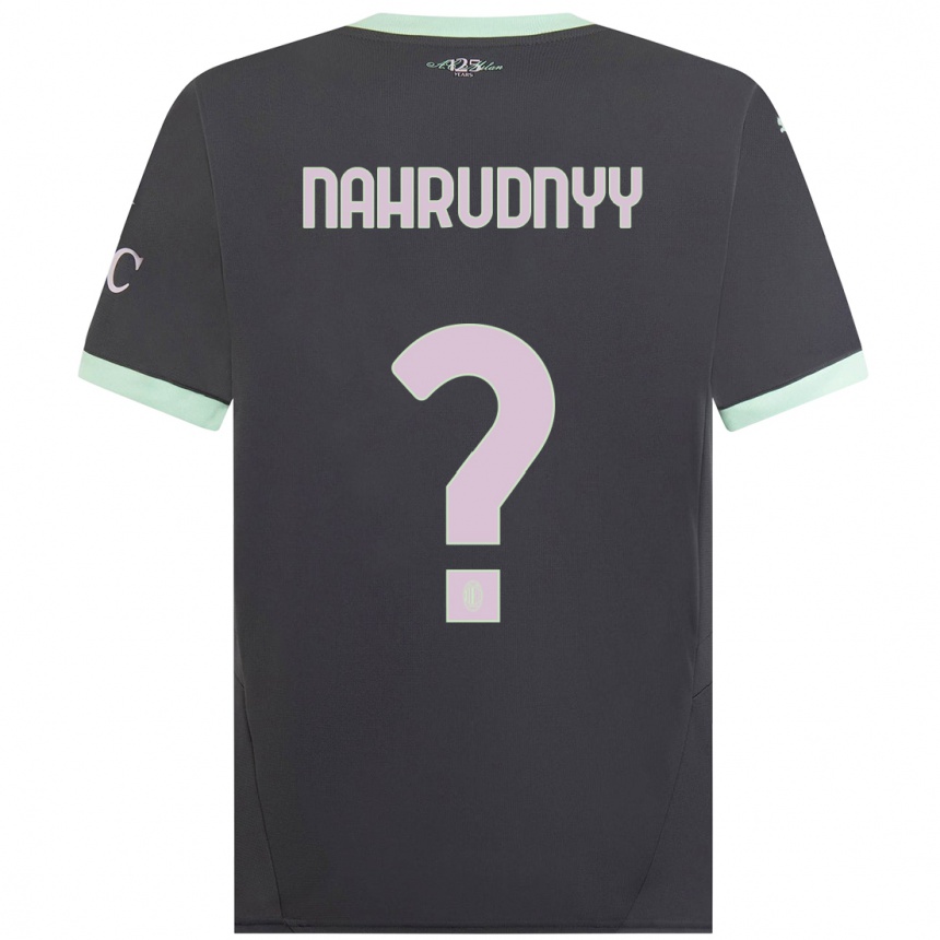 Niño Fútbol Camiseta Vladislav Nahrudnyy #0 Gris Equipación Tercera 2024/25 Perú