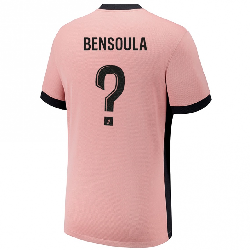 Niño Fútbol Camiseta Kamil Bensoula #0 Rosa Óxido Equipación Tercera 2024/25 Perú