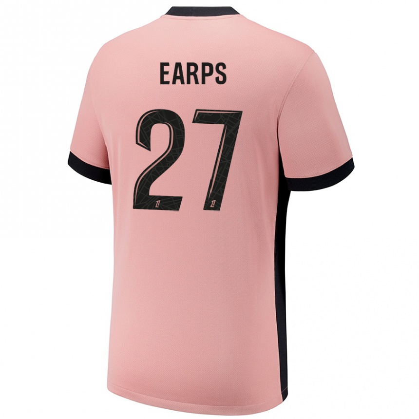 Niño Fútbol Camiseta Mary Earps #27 Rosa Óxido Equipación Tercera 2024/25 Perú