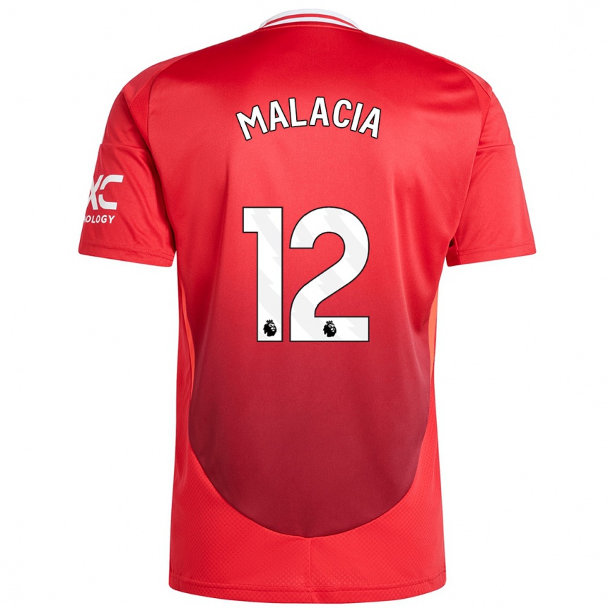 Hombre Fútbol Camiseta Tyrell Malacia #12 Rojo Brillante 1ª Equipación 2024/25 Perú