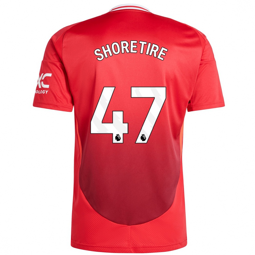 Hombre Fútbol Camiseta Shola Shoretire #47 Rojo Brillante 1ª Equipación 2024/25 Perú