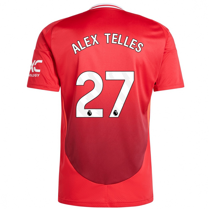 Hombre Fútbol Camiseta Alex Nicolao Telles #27 Rojo Brillante 1ª Equipación 2024/25 Perú