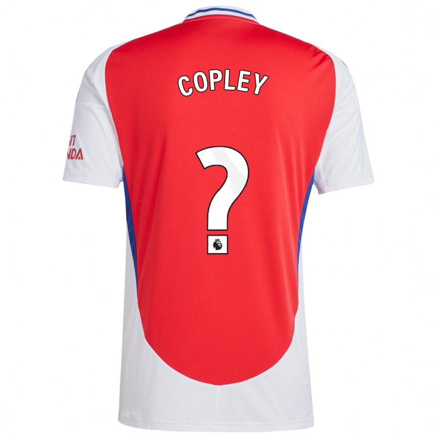 Hombre Fútbol Camiseta Louie Copley #0 Rojo Blanco 1ª Equipación 2024/25 Perú