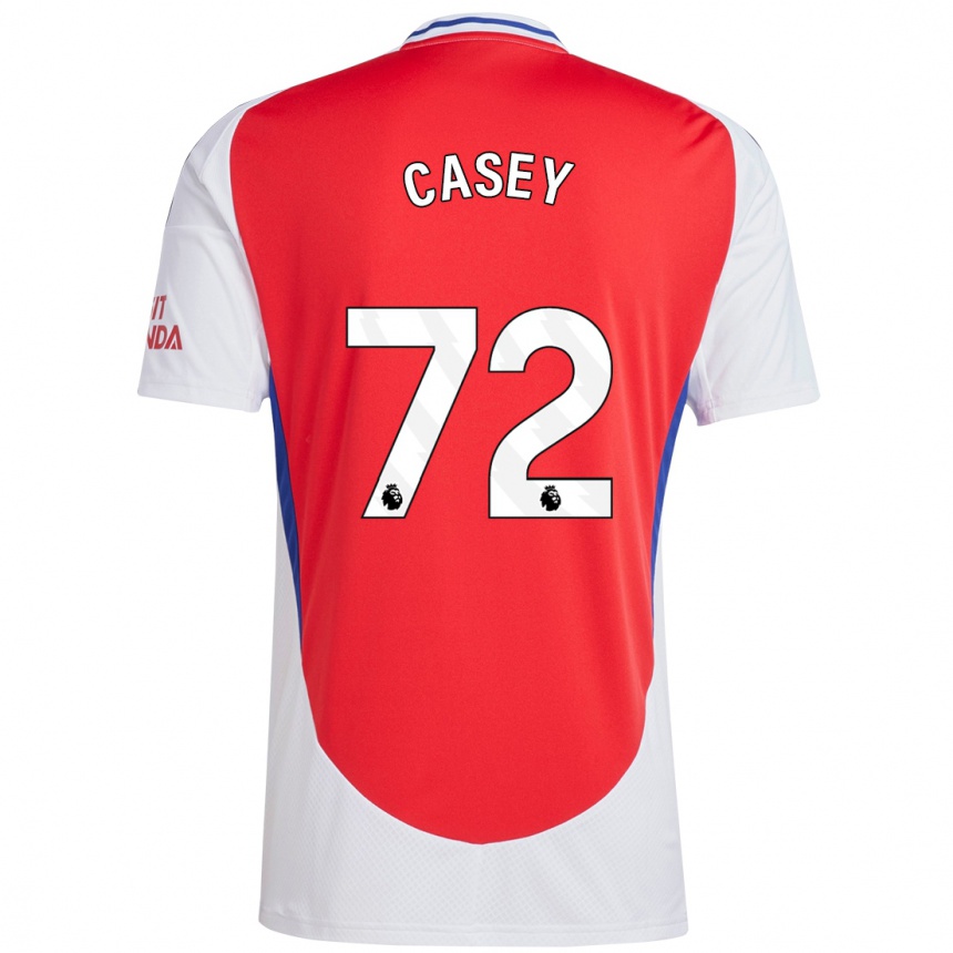 Hombre Fútbol Camiseta Dan Casey #72 Rojo Blanco 1ª Equipación 2024/25 Perú