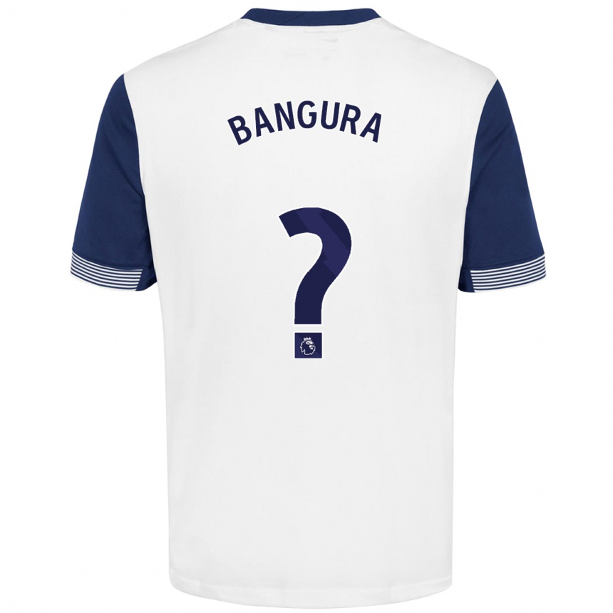 Hombre Fútbol Camiseta Samal Bangura #0 Blanco Azul 1ª Equipación 2024/25 Perú