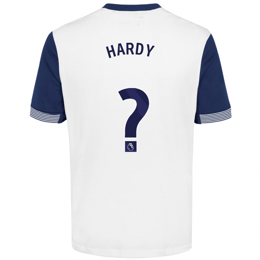 Hombre Fútbol Camiseta Malachi Hardy #0 Blanco Azul 1ª Equipación 2024/25 Perú