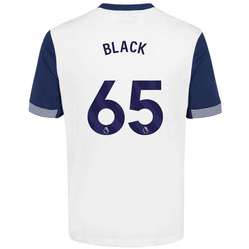 Hombre Fútbol Camiseta Leo Black #65 Blanco Azul 1ª Equipación 2024/25 Perú