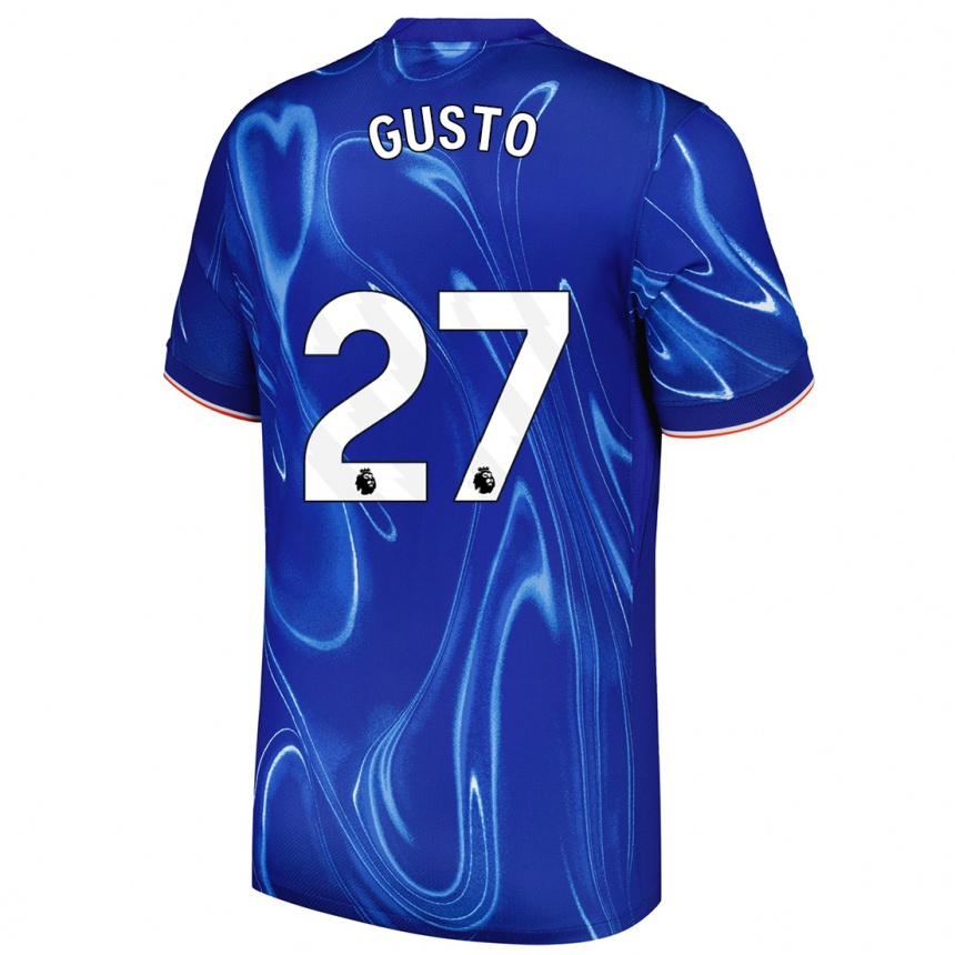 Hombre Fútbol Camiseta Malo Gusto #27 Azul Blanco 1ª Equipación 2024/25 Perú