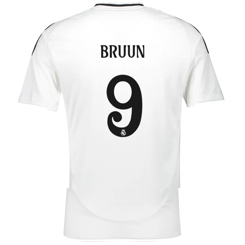 Hombre Fútbol Camiseta Signe Bruun #9 Blanco 1ª Equipación 2024/25 Perú