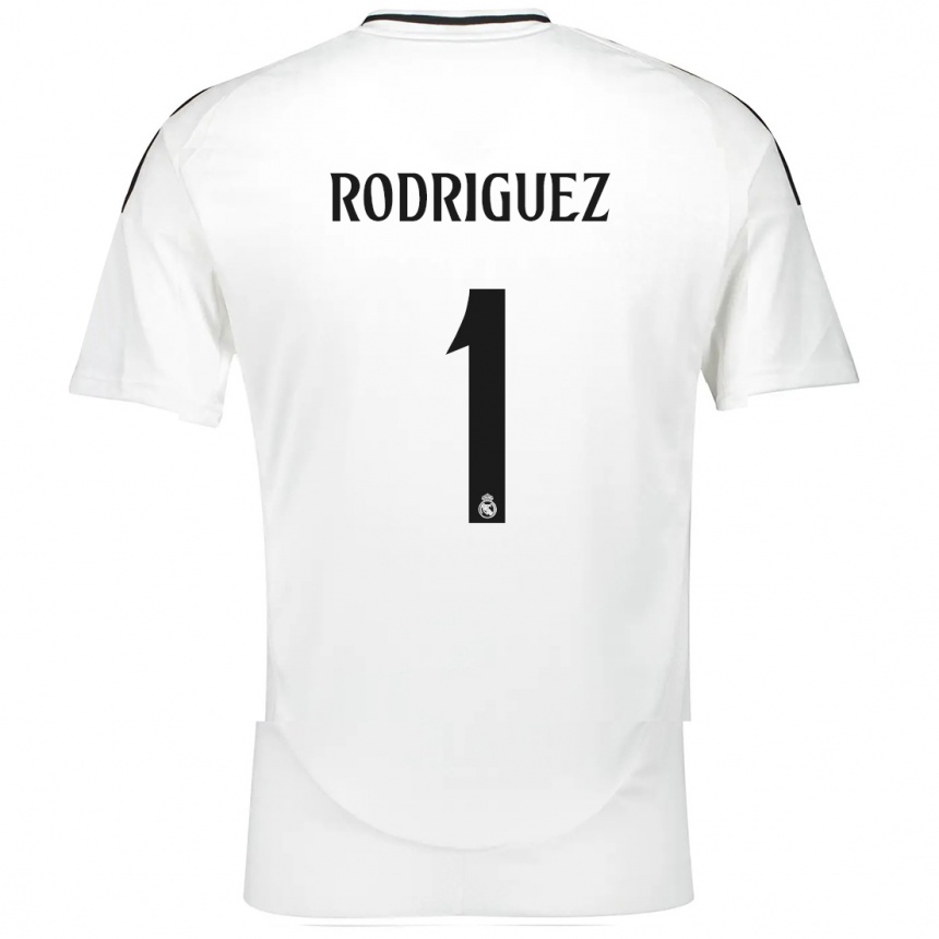 Hombre Fútbol Camiseta Misa Rodriguez #1 Blanco 1ª Equipación 2024/25 Perú