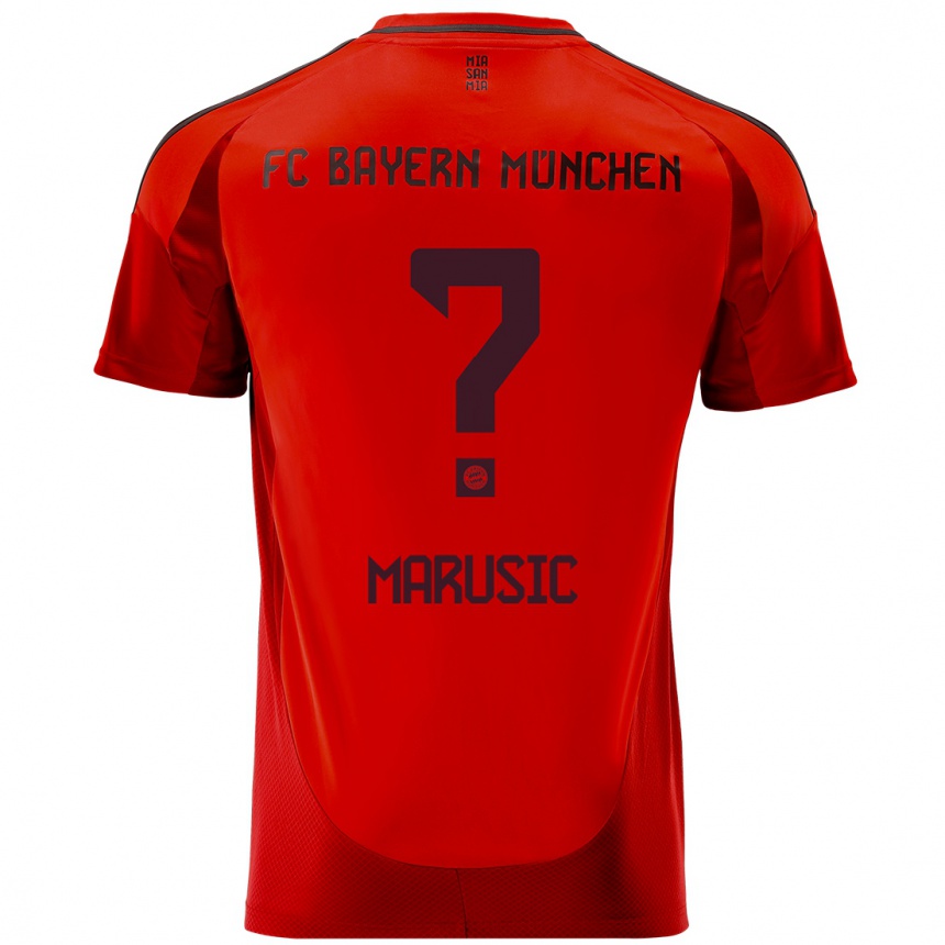 Hombre Fútbol Camiseta Gabriel Marusic #0 Rojo 1ª Equipación 2024/25 Perú