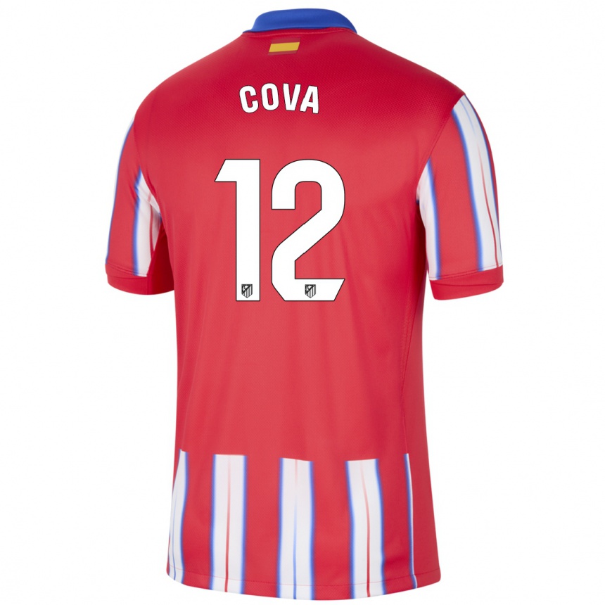 Hombre Fútbol Camiseta Adrian Cova #12 Rojo Blanco Azul 1ª Equipación 2024/25 Perú