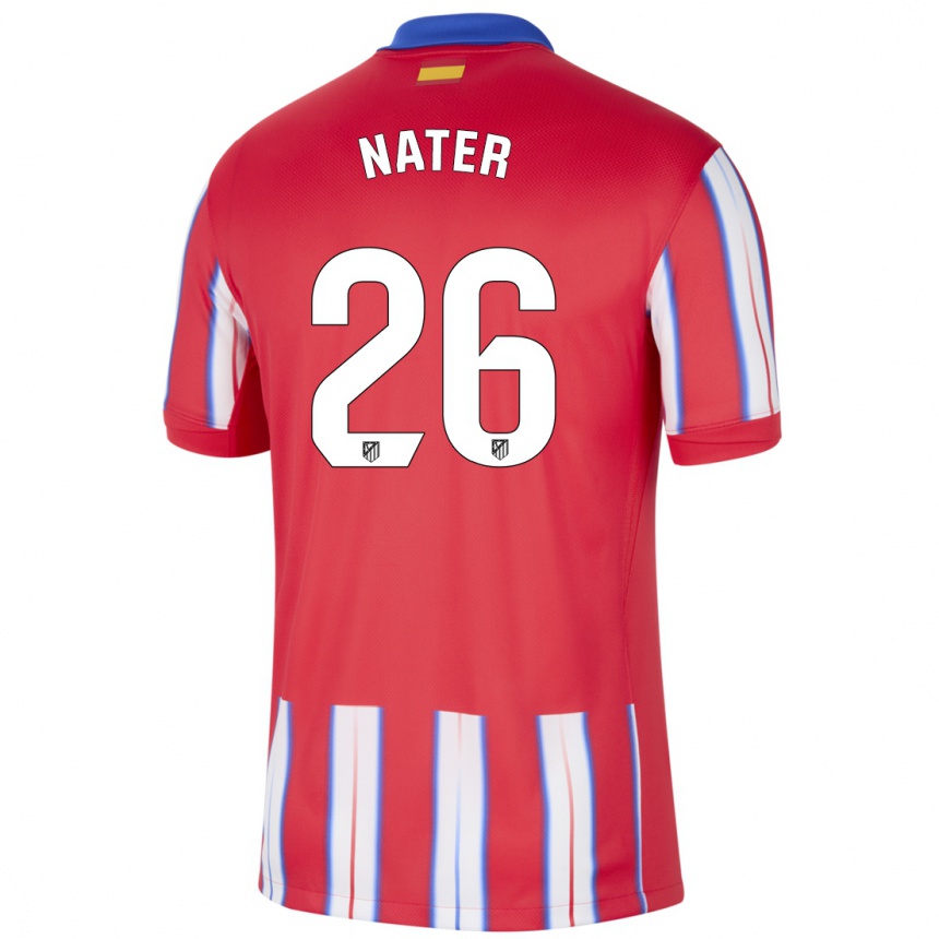 Hombre Fútbol Camiseta Silvano Nater #26 Rojo Blanco Azul 1ª Equipación 2024/25 Perú