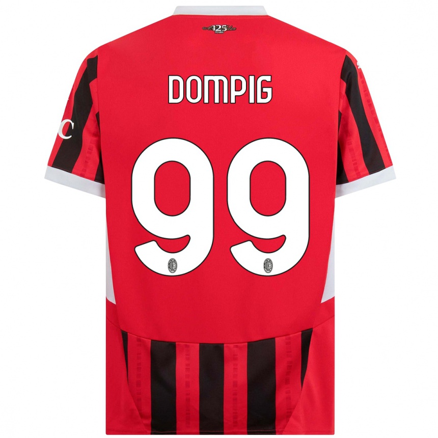 Hombre Fútbol Camiseta Chanté Dompig #99 Rojo Negro 1ª Equipación 2024/25 Perú