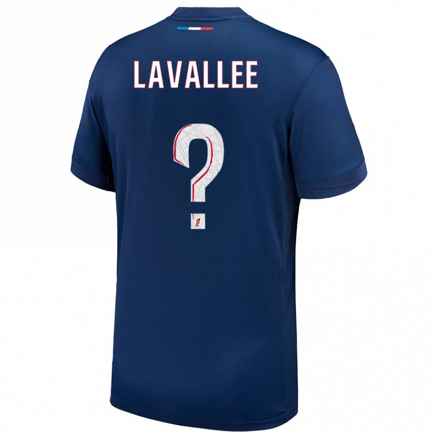 Hombre Fútbol Camiseta Lucas Lavallee #0 Azul Marino Blanco 1ª Equipación 2024/25 Perú