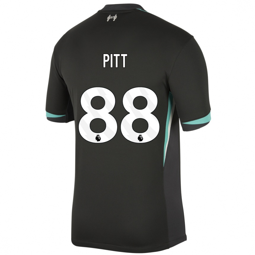 Hombre Fútbol Camiseta Lucas Pitt #88 Negro Antracita Blanco 2ª Equipación 2024/25 Perú