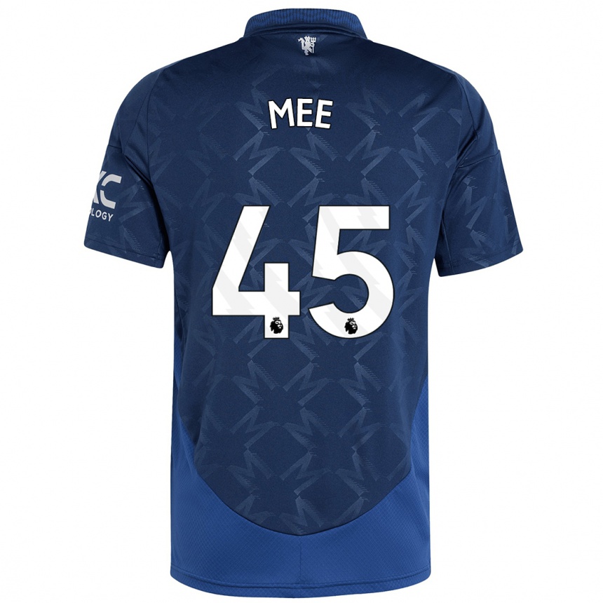 Hombre Fútbol Camiseta Dermot Mee #45 Índigo 2ª Equipación 2024/25 Perú