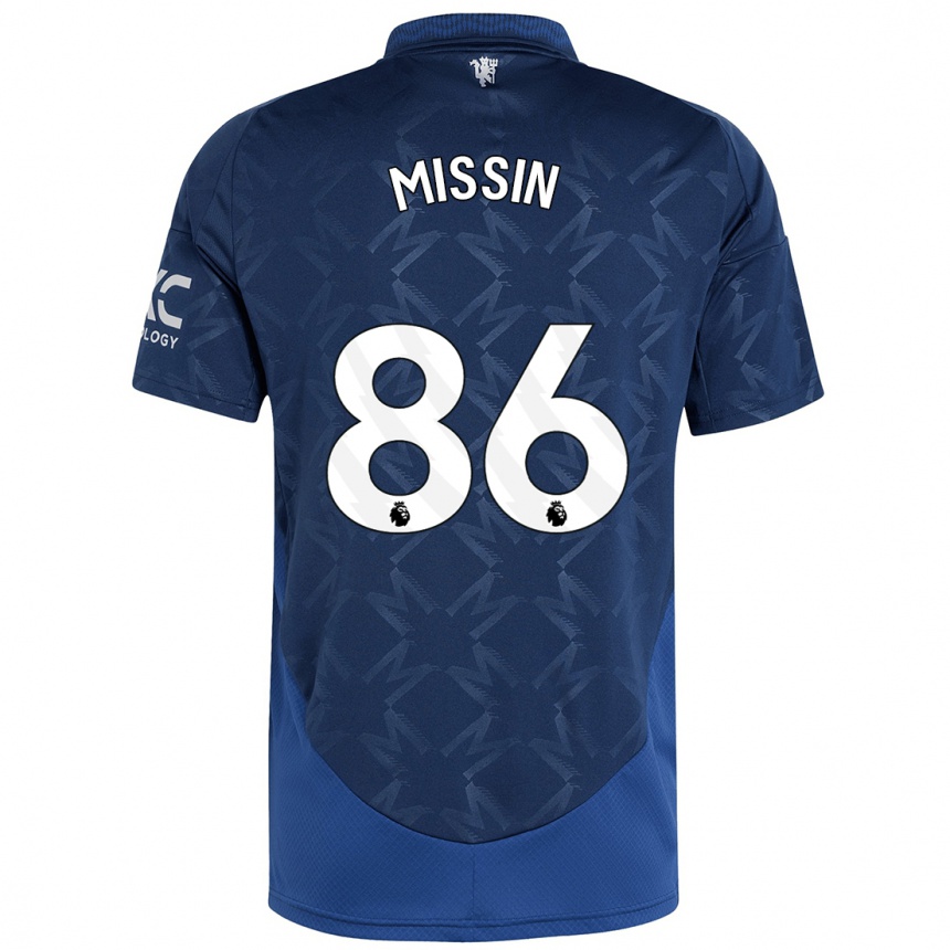 Hombre Fútbol Camiseta Ashton Missin #86 Índigo 2ª Equipación 2024/25 Perú