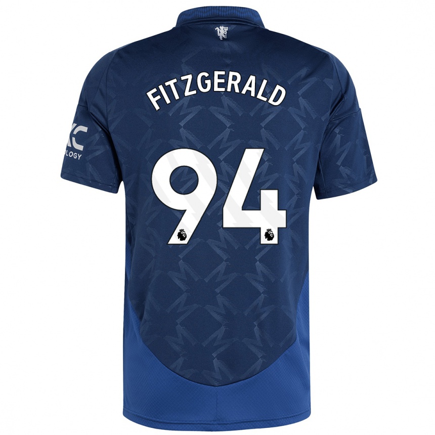 Hombre Fútbol Camiseta Jayce Fitzgerald #94 Índigo 2ª Equipación 2024/25 Perú