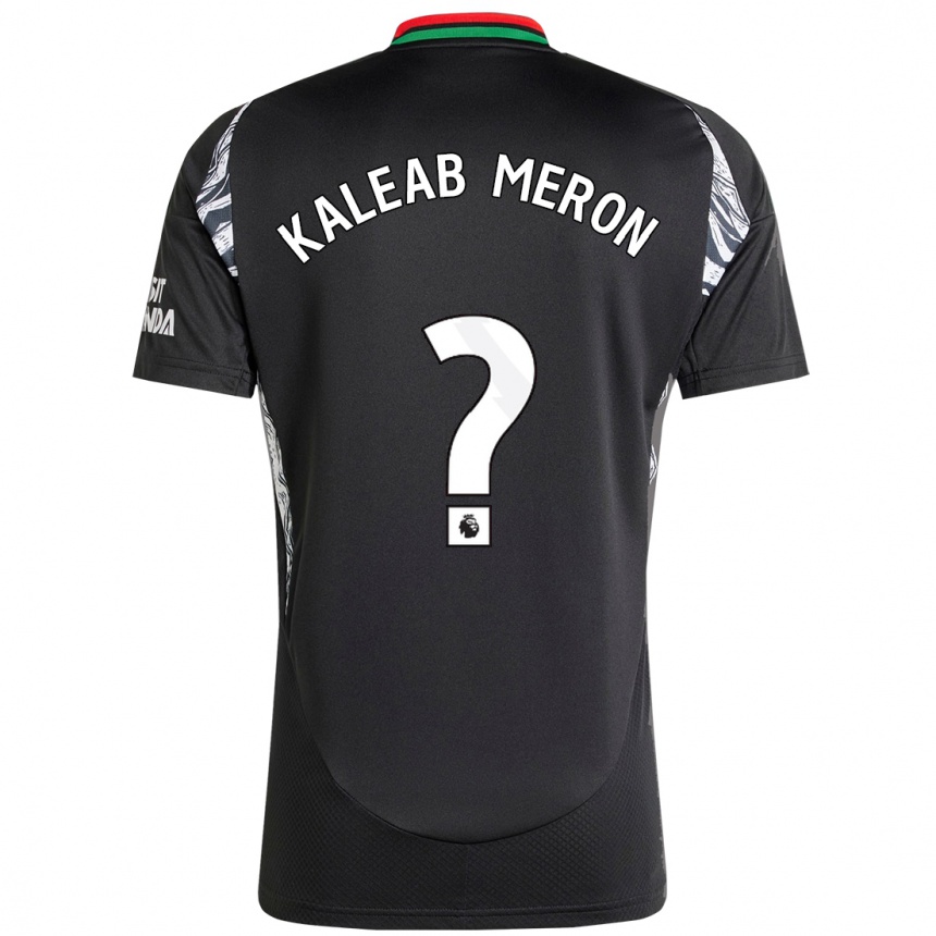 Hombre Fútbol Camiseta Kaleab Meron #0 Negro 2ª Equipación 2024/25 Perú