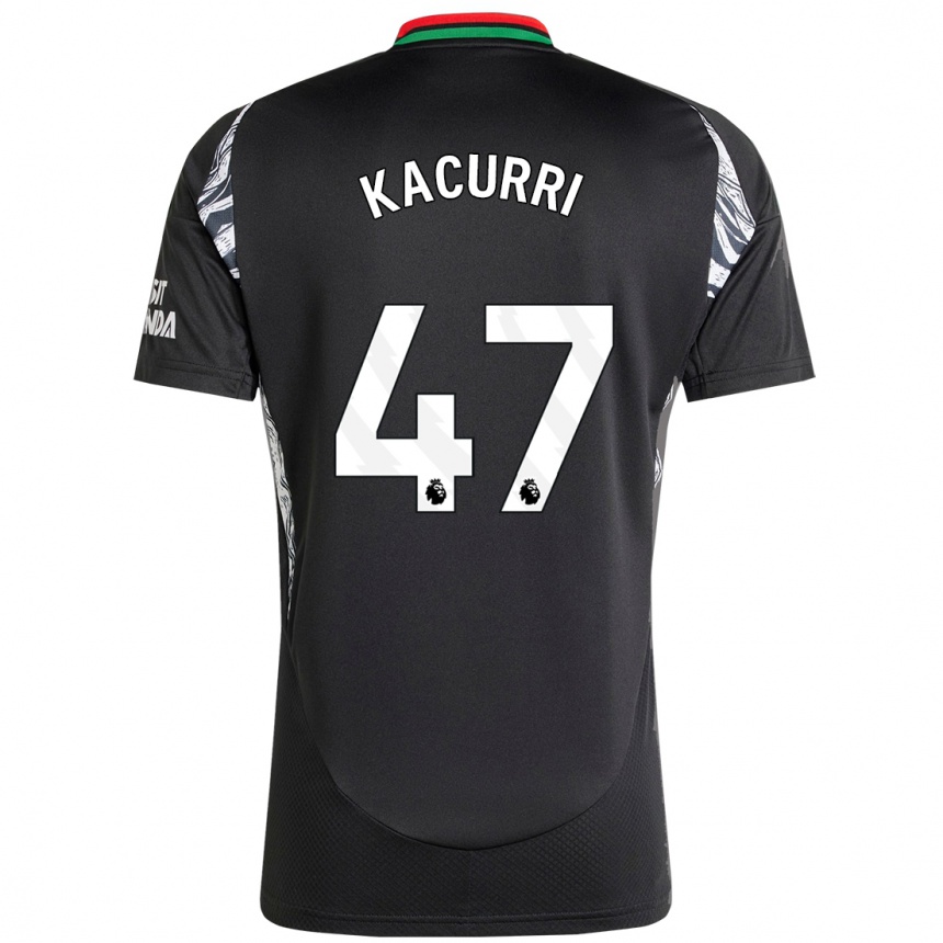 Hombre Fútbol Camiseta Maldini Kacurri #47 Negro 2ª Equipación 2024/25 Perú