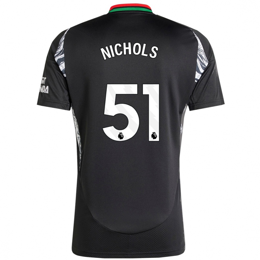 Hombre Fútbol Camiseta Josh Nichols #51 Negro 2ª Equipación 2024/25 Perú